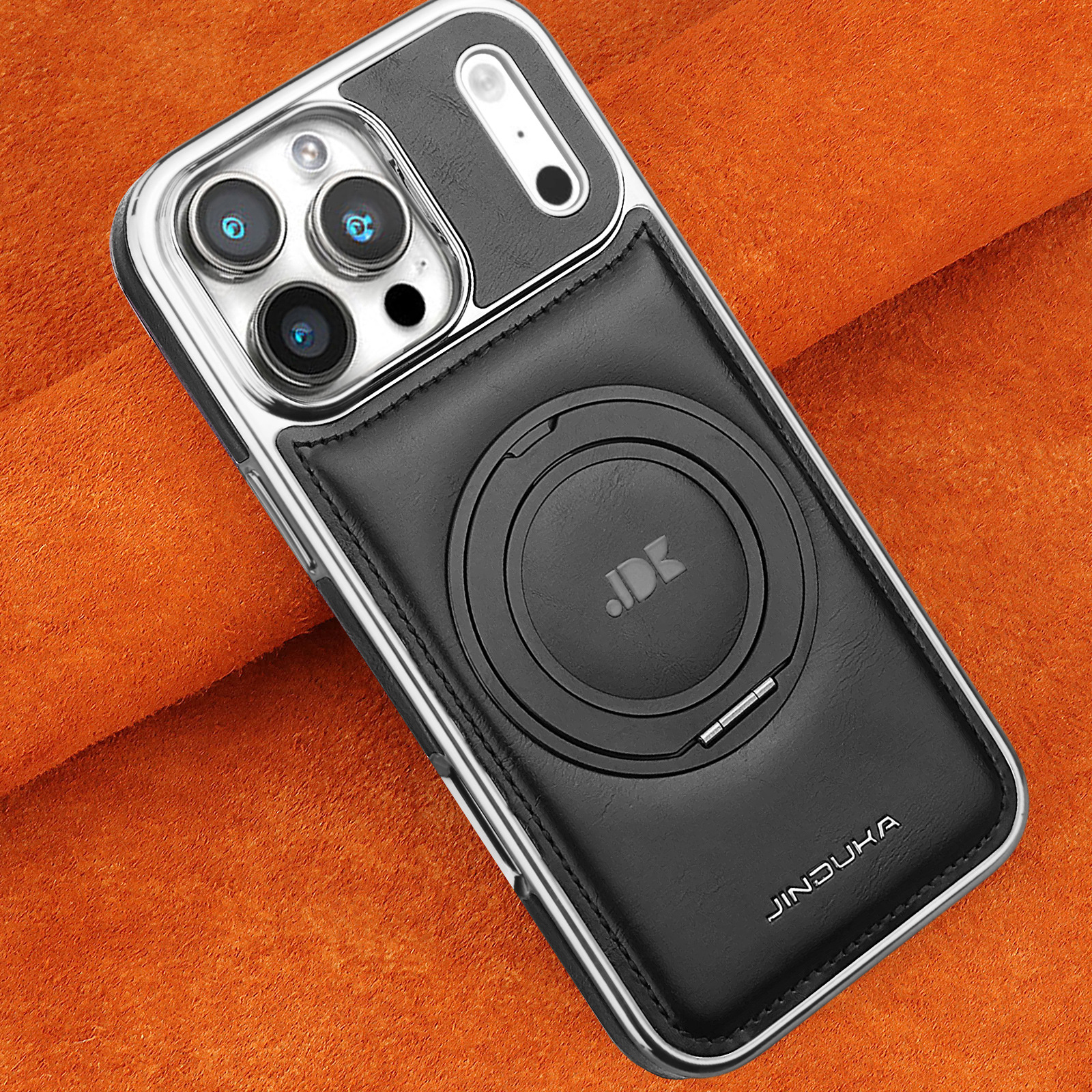 Ốp lưng từ tính xoay 360 độ cho iPhone 17 Pro Max, iPhone 17/16, chống sốc viền dày — Màu đen, Màu xanh lam, Nâu thanh lịch, Nâu mocha chi tiết 10