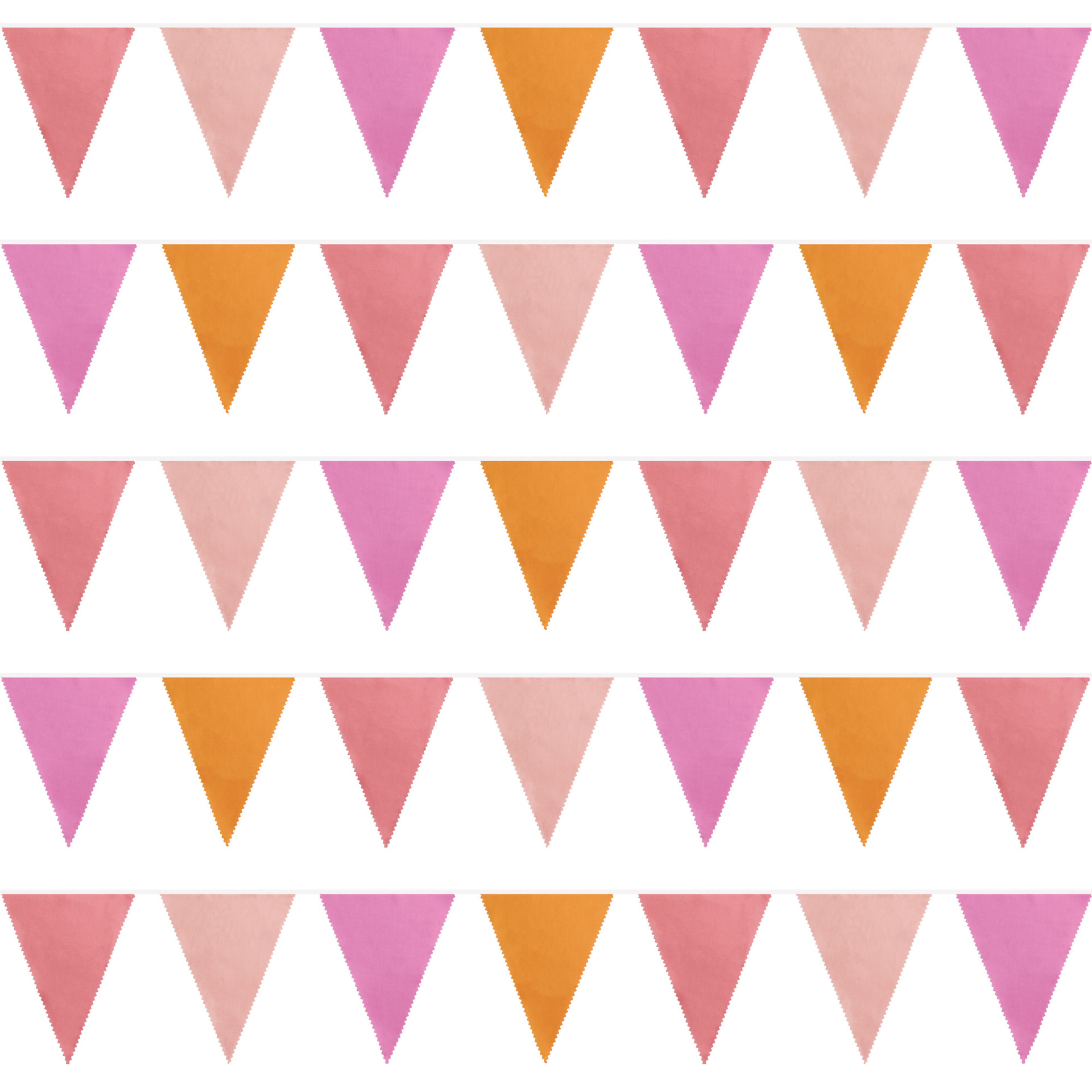 12 Meter 42 Stücke bunte Blumenwellen-Einzelschicht-Baumwolldreiecksflagge Geburtstagsflagge Fotohintergrund Western-Hochzeitsflagge_voghion.com