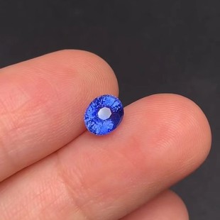 1.59ct no burning cornflower Sapphire GUILD certificate fire bright vitreous Sapphire bare stone