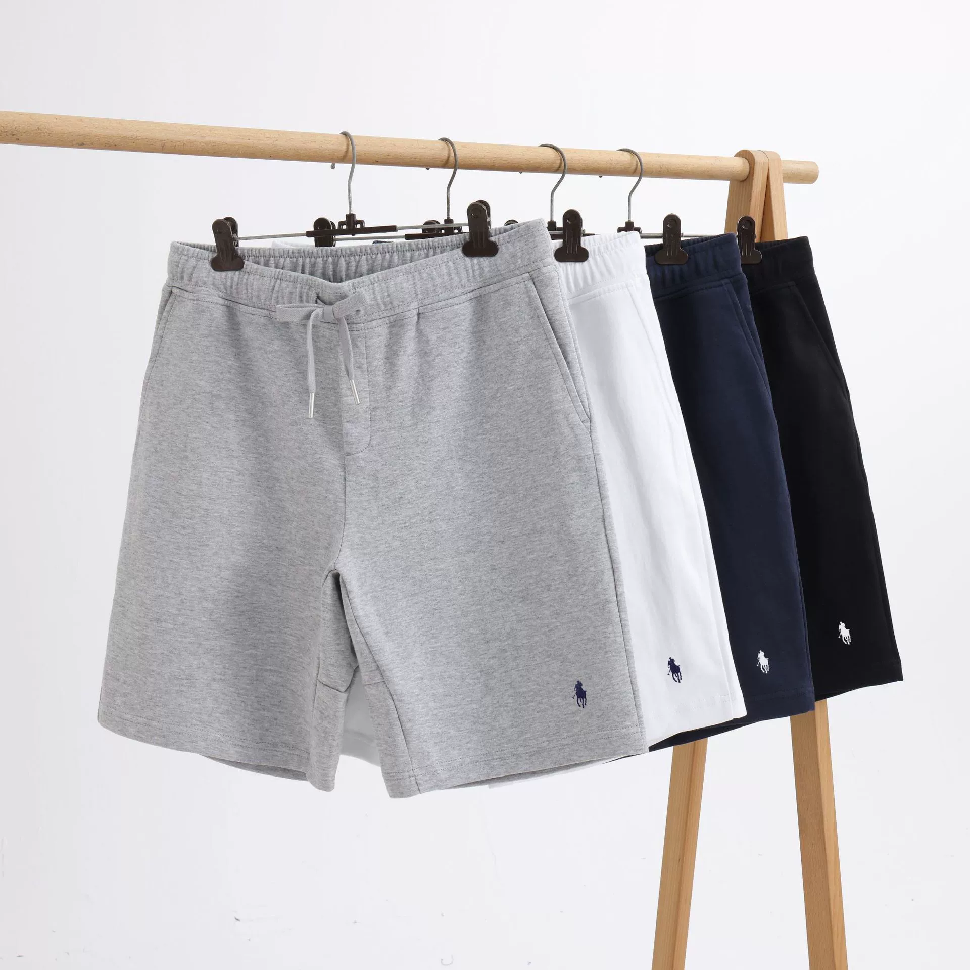 Оригинальные новые мужские повседневные брюки с логотипом RL Paul Pony, спортивные штаны из чистого хлопка с эластичной лентой, мужские спортивные шорты, летние