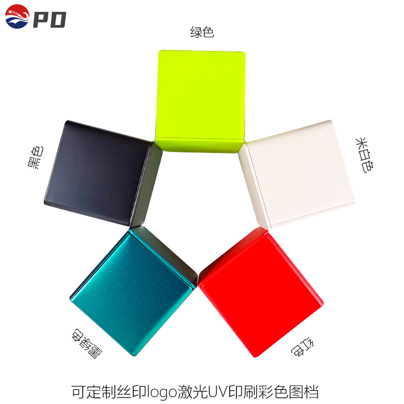 现货85正方形茶叶铁罐 50g100g茶叶铁盒 食品级马口铁礼品包装盒