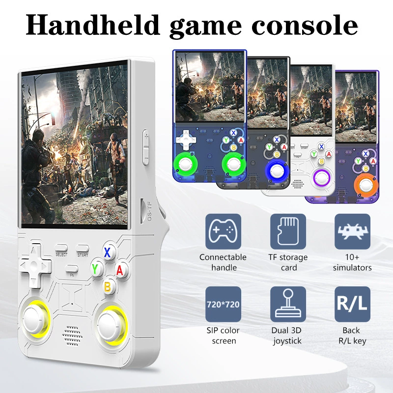 Портативная игровая консоль R36 Ultra, ручная, с открытой системой на Linux, 4-дюймовый IPS-экран