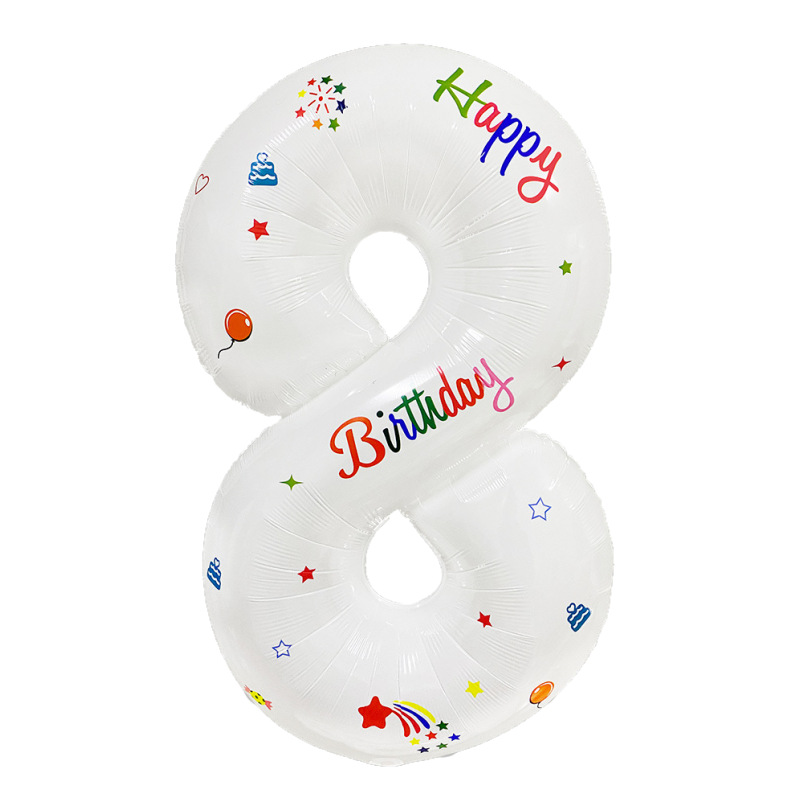 32 pulgadas estadounidenses perladas BABY impresión de crema de globo de película de aluminio digital delgado color jalea de globo digital image 184