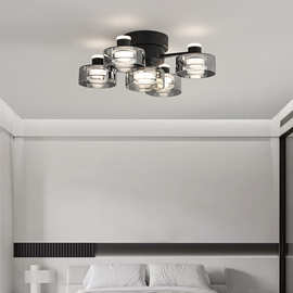 意式极简led吸顶灯现代简约创黑色高级感设计师北欧别墅卧室主灯