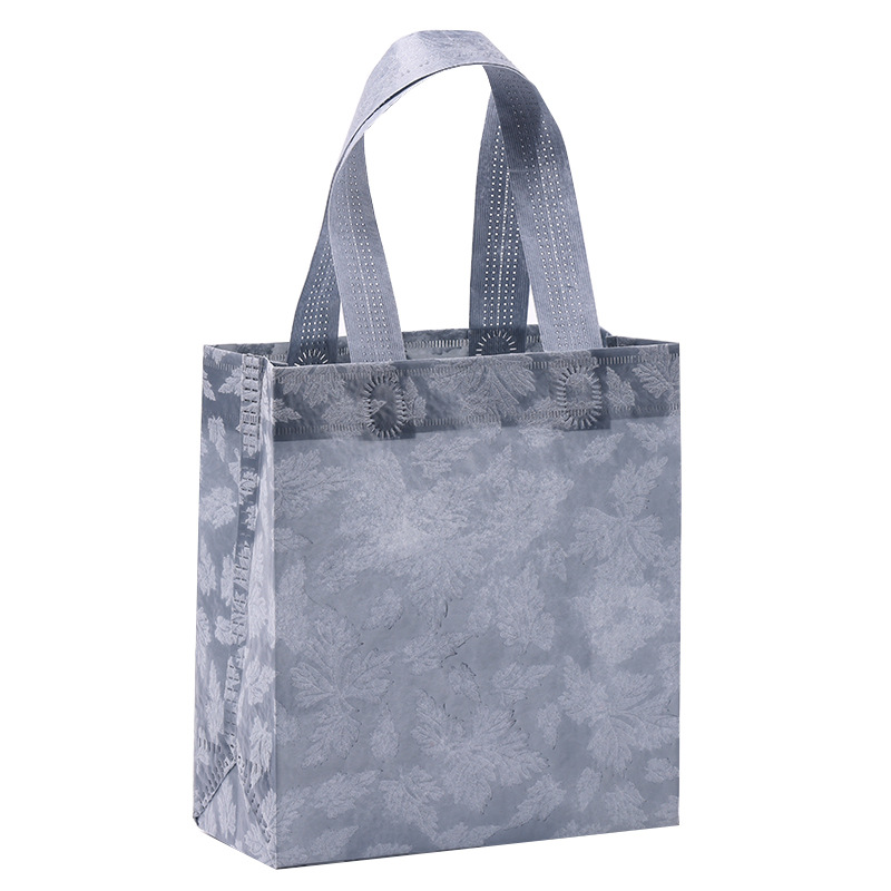 Líneas de hojas grises; Tamaño personalizado; Tela estampada