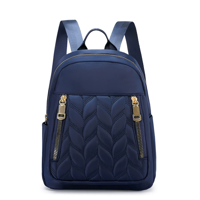 Nylon Backpack, Trendy Leisure Daypack, Compact Lightweight 27 × 24 × 5 cm