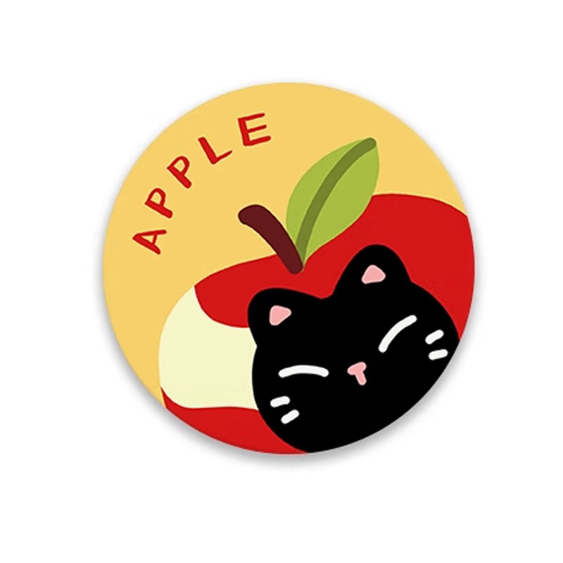 Posavasos de café de oficina de dibujos animados, posavasos de escritorio, posavasos de agua redondos, almohadillas absorbentes de agua de barro de diatomeas, encimera de secado rápido