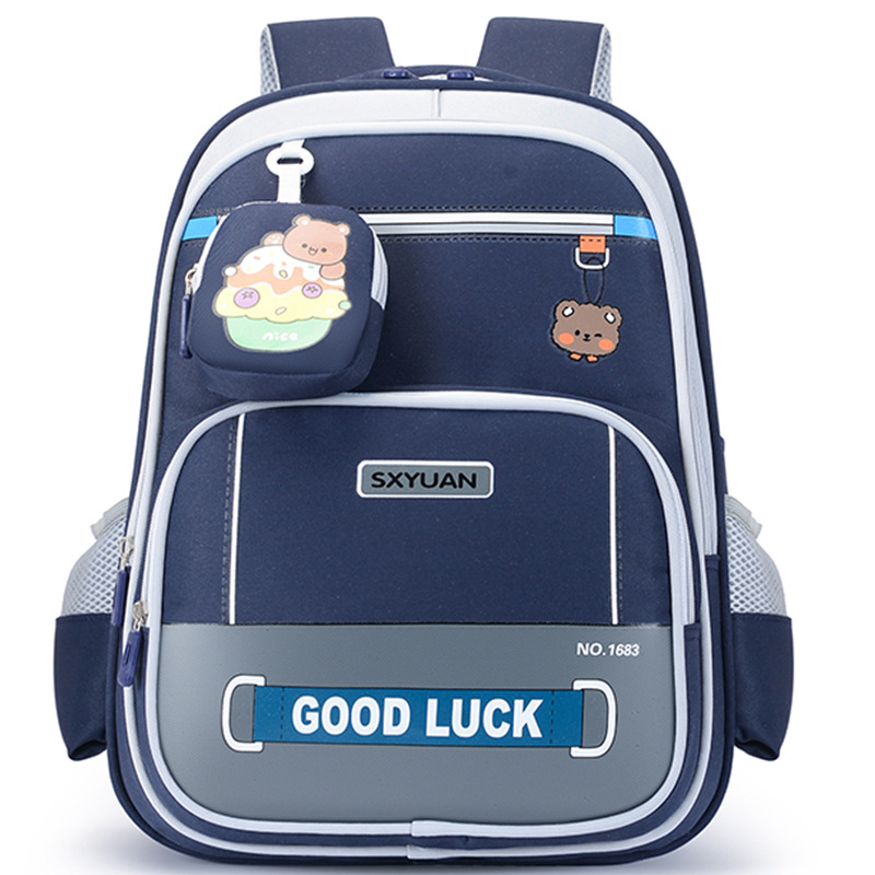 Mochila transpirable de estudiantes de primaria, mochila de niñas de grado 1,234, mochila de hombros de dibujos animados, mochila para niños pequeños