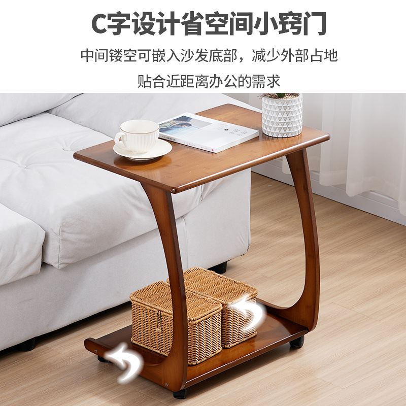 Mesa auxiliar de sofá mesa móvil mesa de té pequeña mesa de té lado cuadrado dormitorio mesita de noche mesa lateral mesa de esquina sala de estar gabinete lateral de la esquina