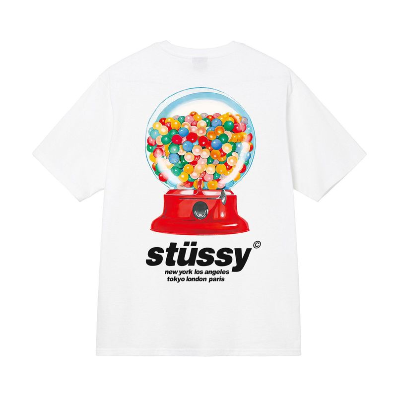 stussy潮牌斯图西男女休闲短袖2025新款夏季宽松纯棉印花男士t恤|undefined