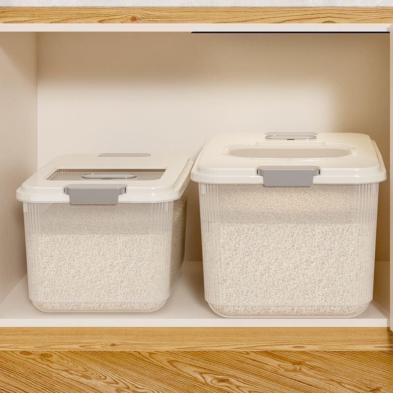 Transparent gray combination pack【5kg + 10kg】with measuring cup + insect-proof box