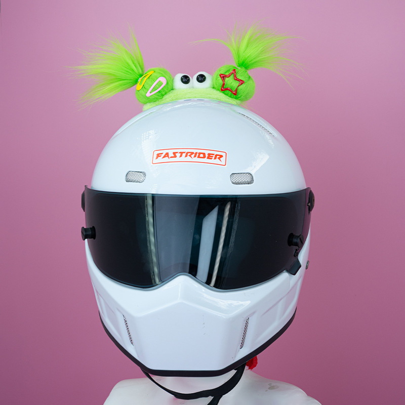 Helmet Decoration Three Lucky Babies Ornament Electric Car Helmet Accessories