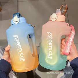 水杯容量吸管塑料杯高颜值吨吨桶随手杯ins运动健身水壶森升同学