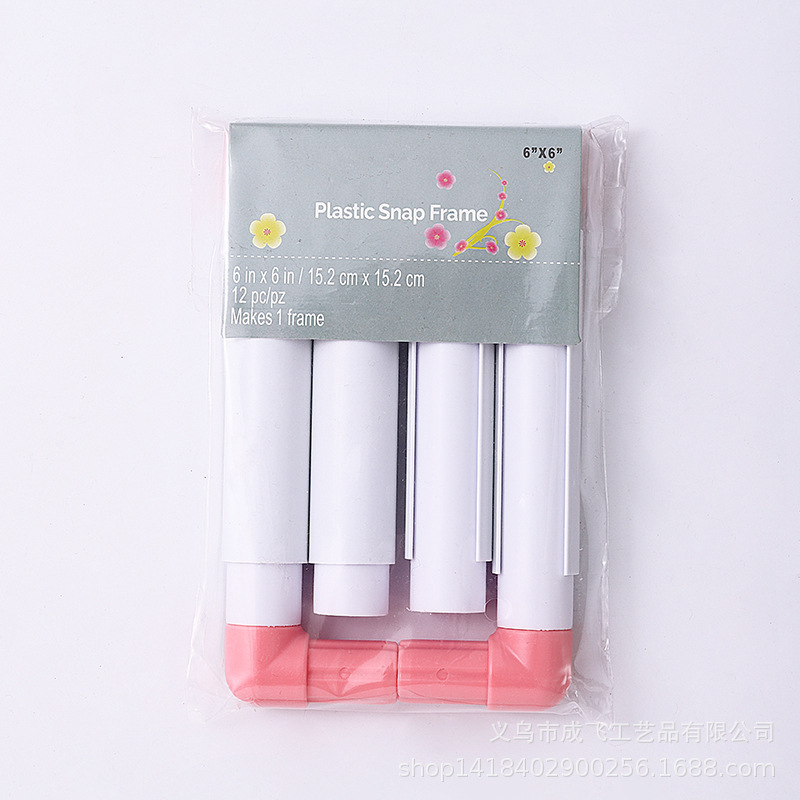 Bordado de plástico, herramienta de punto de cruz, clip, bordado, estante de bordado cuadrado, estante de bordado tipo tarjeta, marco de bordado