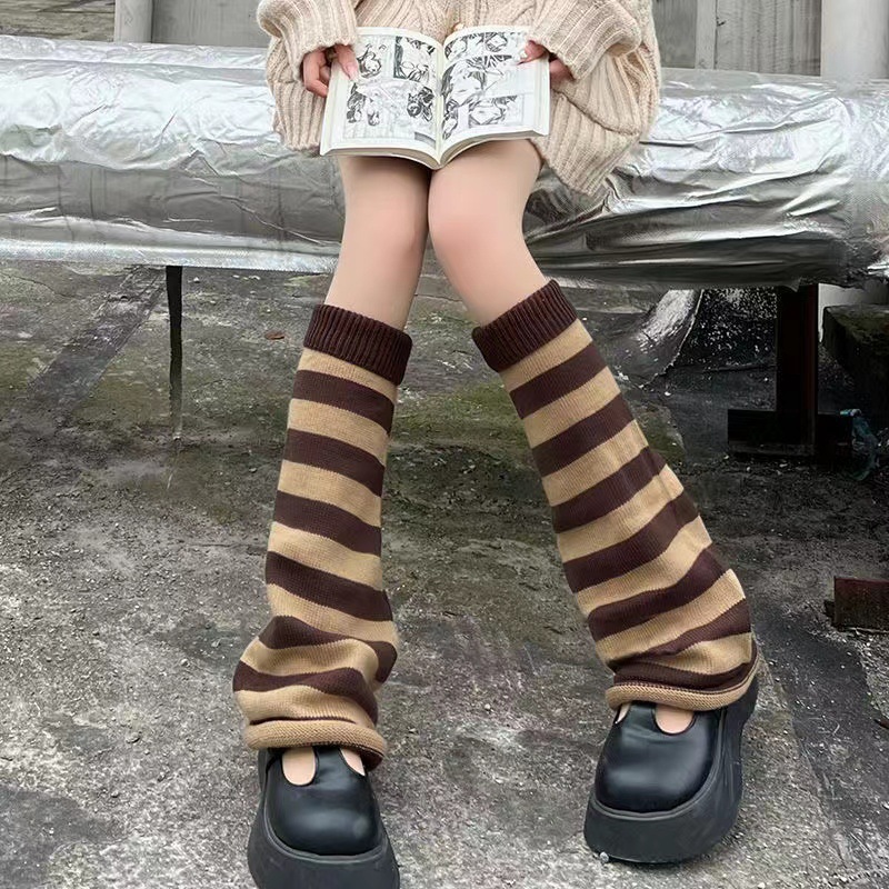 Women'S Japanese Style Solid Color Acrylic Rib-Knit Over The Knee Socks 1 Set display picture 5