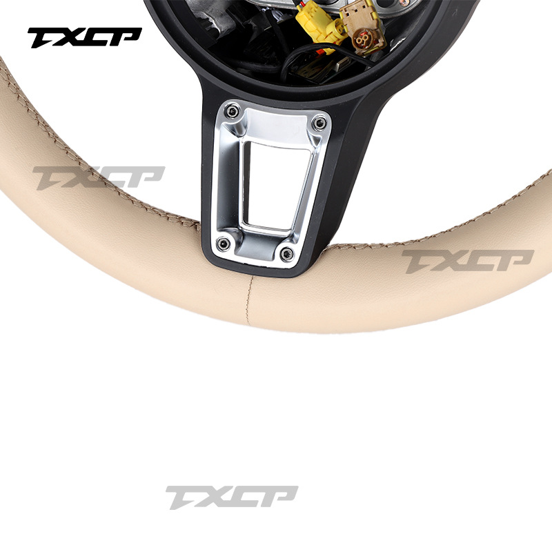 Suitable for Porsche Cayenne, Panamera, Boxster old models upgraded to new models with full leather steering wheel
