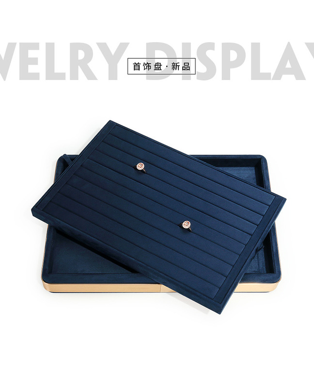 B001-(25-838)藍色絨感皮金屬盤(旭躍)詳情_13