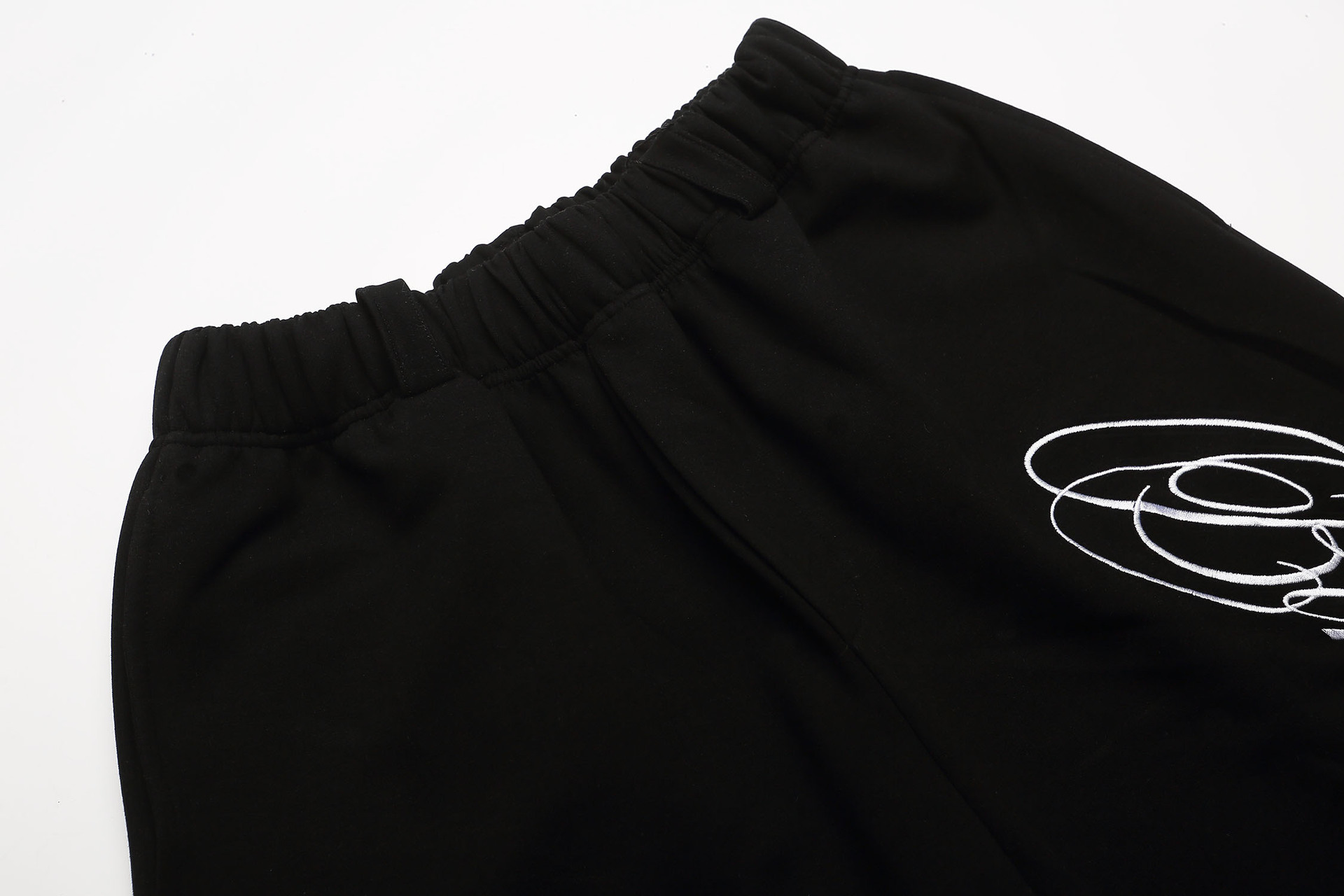 Unisex Vintage American Style Air-Knit Joggers - 360° Embroidered Lettering, Relaxed Fit Cropped Sweatpants For Men And Women_viptrois.com