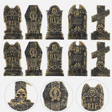 万圣节墓碑鬼屋吓人塑料墓碑拍摄场景摆饰道具