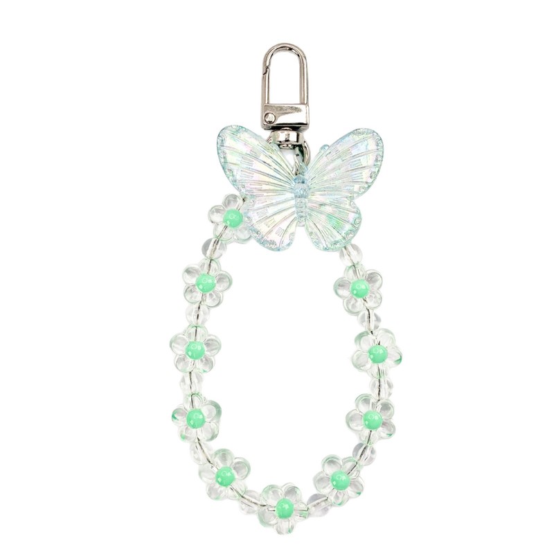 新商品の現物花数珠蝶携帯ストラップのキーホルダー|undefined