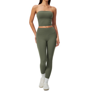AYM042503 Crop Top Yoga Set High-Elastic Breathable Tummy Control Butt-Lifting Aoyema wholesale