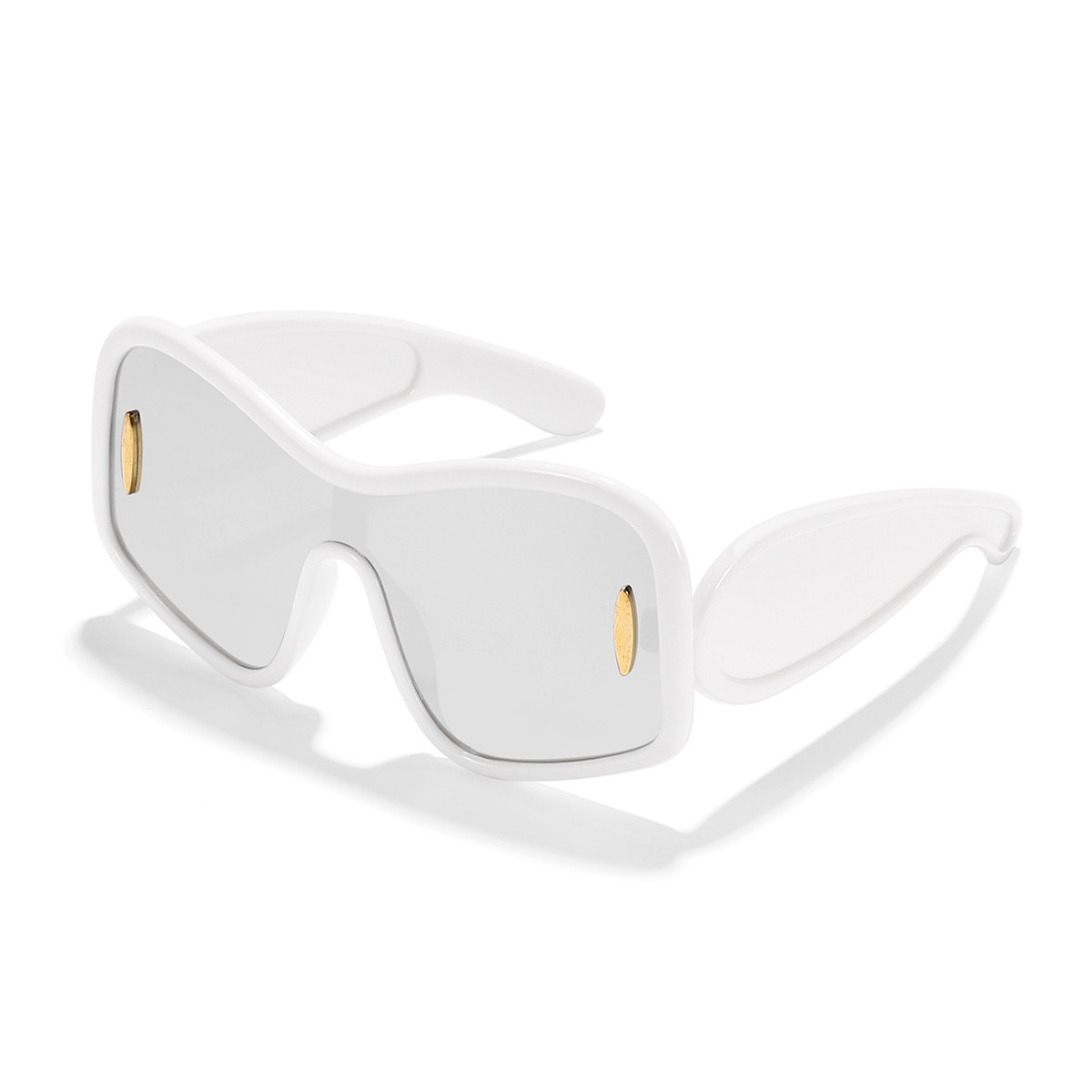 Nueva película todo en uno Y2K para niños, marco generoso, calle hip-hop, gafas de sol al aire libre, gafas de sol con sentido de la tecnología del futuro