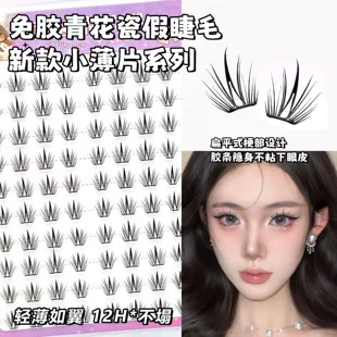 Blue and white false eyelashes, universal light and thin comics, new collection