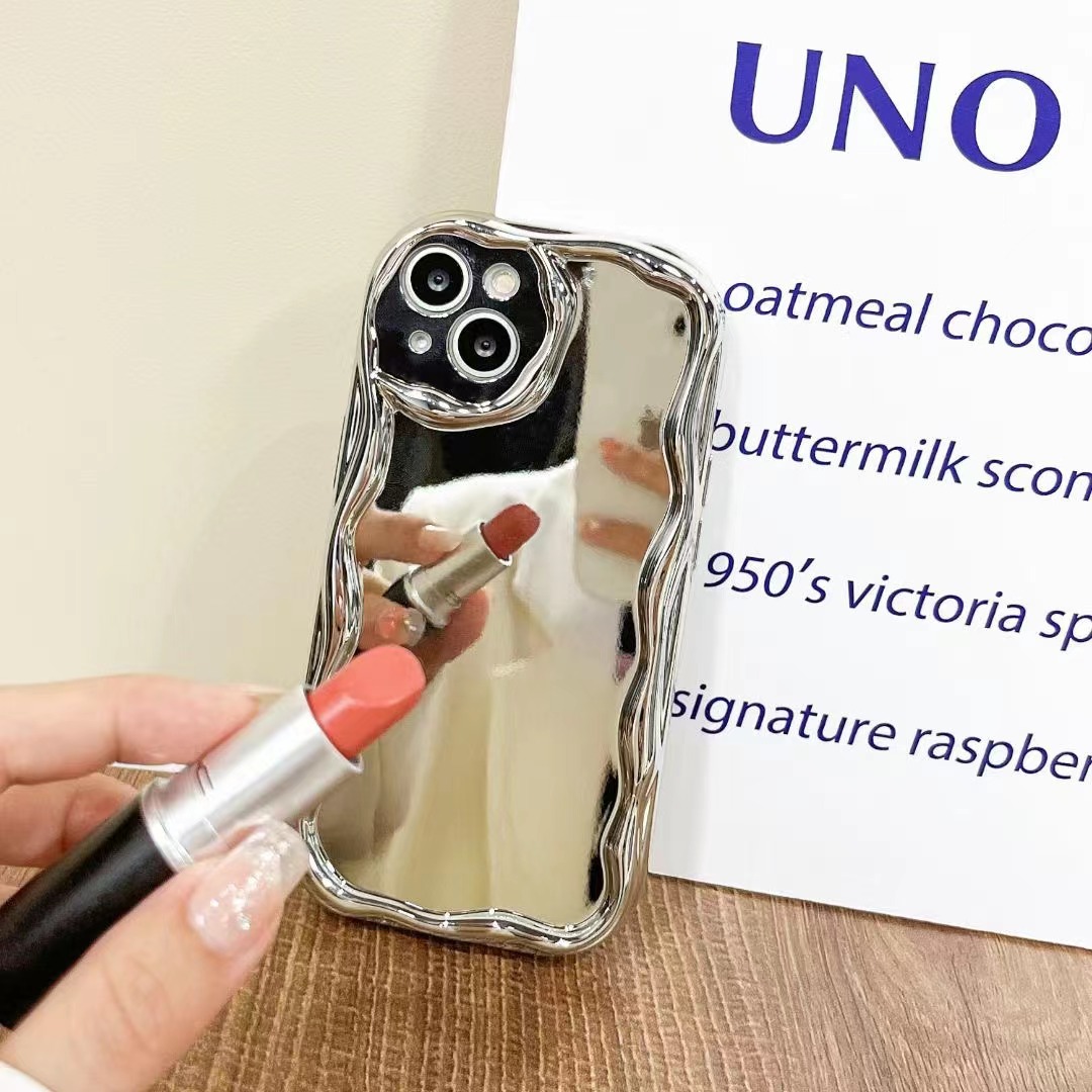 Suitable for Apple 15promax electroplated glory 80/90pro cream pattern nova11 female x50i phone case couple