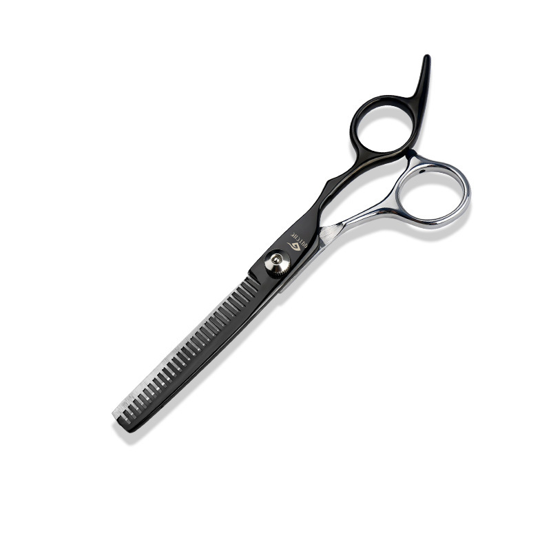 Tijeras para el cabello Tijeras para el cabello Tornillo blanco de 6 pulgadas Tijeras planas Tijeras para dientes Niños adultos para el hogar Tijeras para el cabello