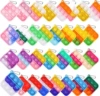 5CM square keychain 5.5g free bead chain