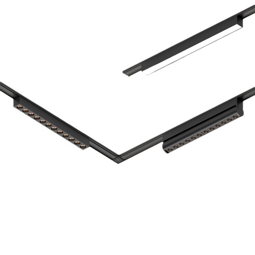 Full Spectrum Ultra-Thin Surface-Mounted Magnetic Track Light for Living Room and Kitchen, Household Ceiling-Less LED Recessed Spotlight General Lighting without Main Light