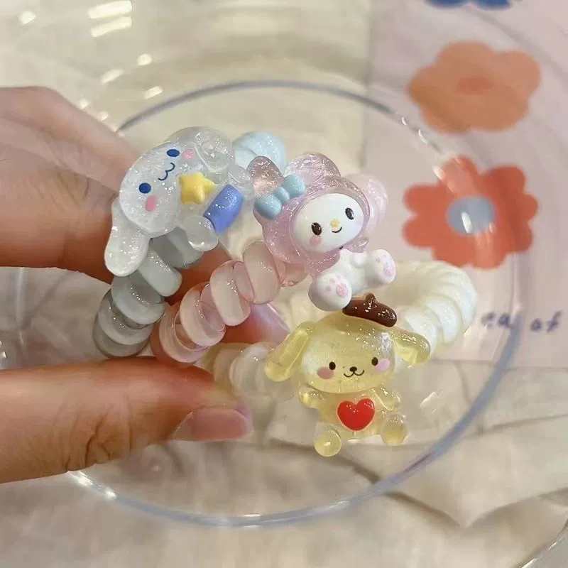 Sanrio, милый резинка для волос, телефон, высокоэластичный чехол для подруги