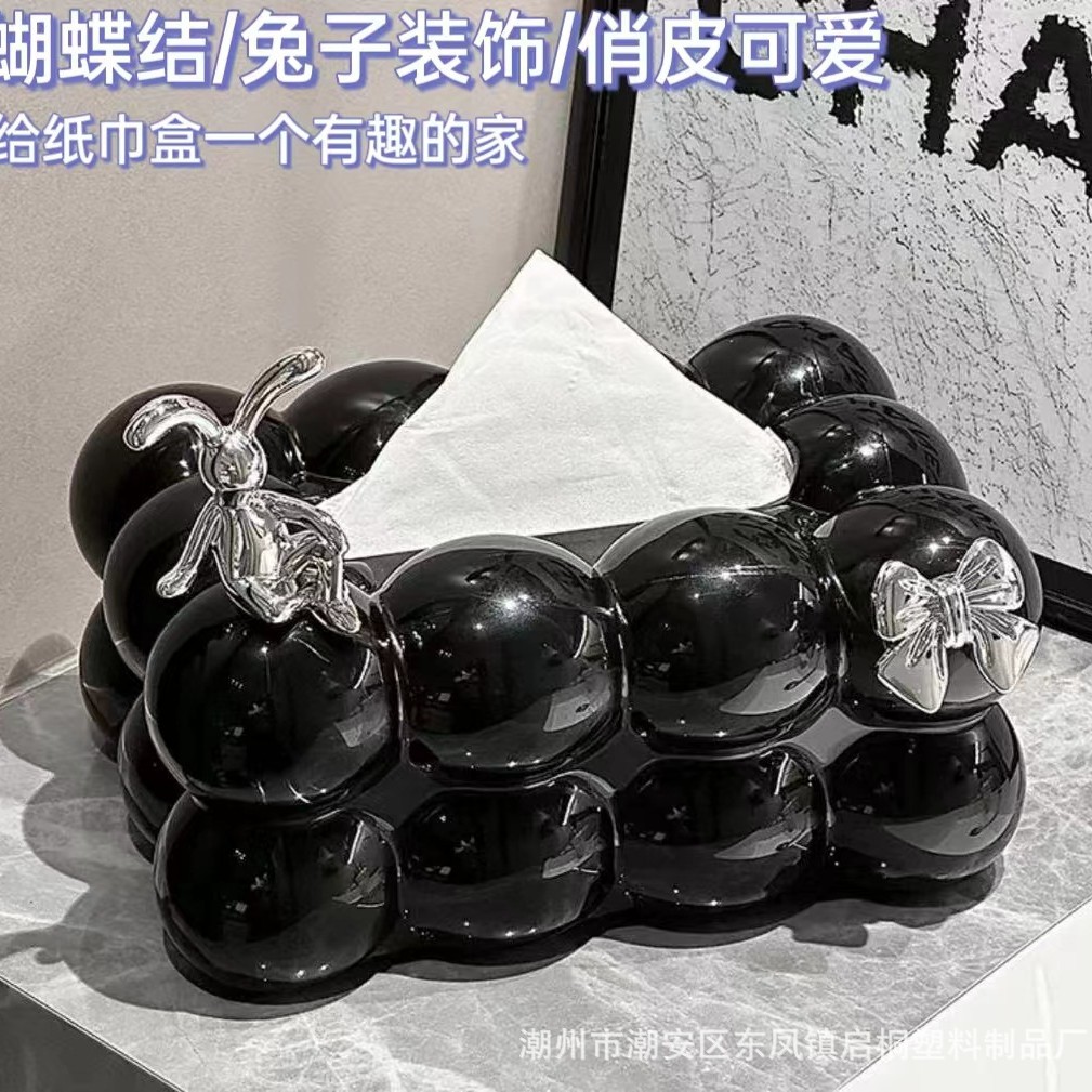 Creativo lindo decorativo caja de pañuelos de algodón de azúcar sala de estar mesa de café caja de almacenamiento de tejidos de alta gama Hotel KVT caja de pañuelos