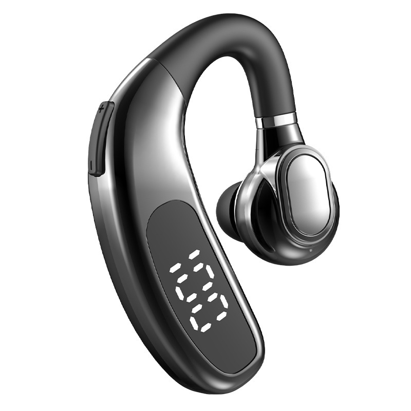 Cross-border new F90 ultra-long endurance wireless digital display hanging ear business Bluetooth headset driving noise reduction large power