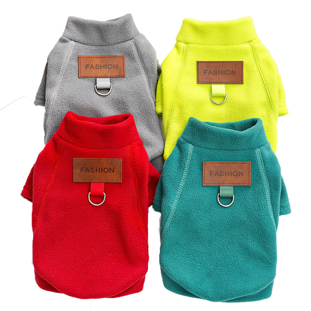 Otoño y invierno de Año Nuevo mascotas perros y gatos grandes ropa de pelusa camiseta de fondo de tracción Teddy Bear artículos de perro