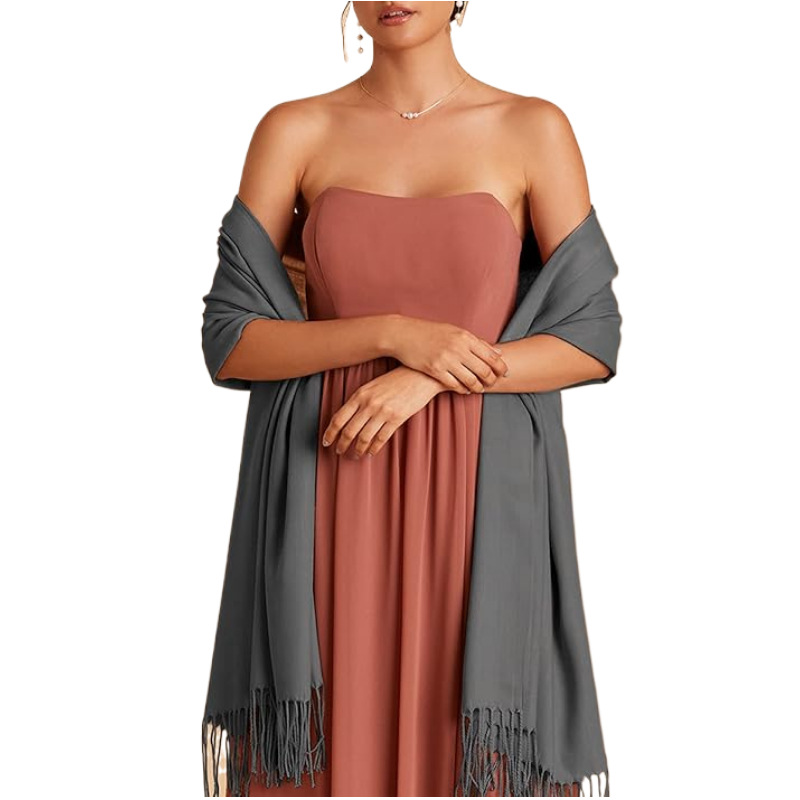 Damenmode Langer Schal Winter Warm Großer Schal Abendkleid Kaschmirschal Hochzeitsschal Weich_voghion.com