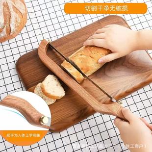 Cross-border new wooden bread bow knife household yeast bread toast slicer cutting saw bread slicing knife