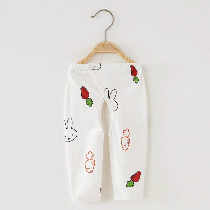 Children's autumn cotton trousers for new born, demi-season thermal underwear, 0-3 month