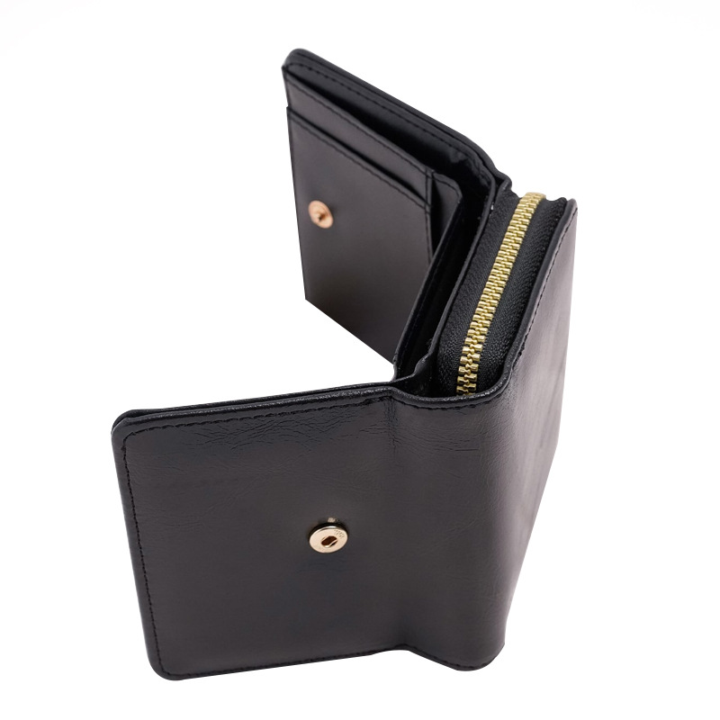 Nuevo 2023 estilo coreano billetera de las mujeres titular de la tarjeta corta multi-tarjeta de visita titular de la tarjeta bancaria titular de la cremallera monedero