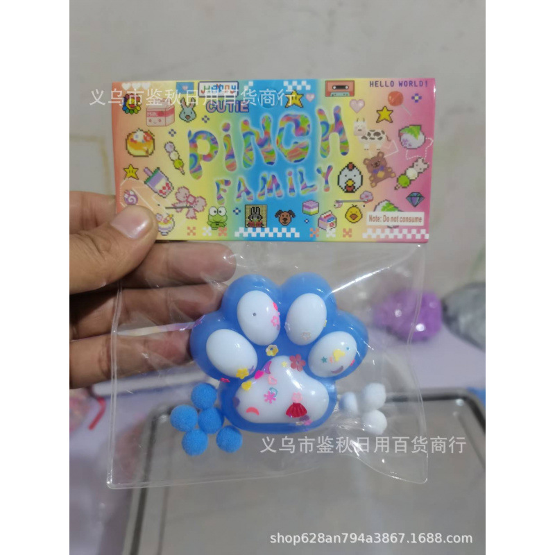 Amazonas Taba Candy Extrusión Pinch Pinch Le juguetes de compresión reducida transfronterizos huellas de garras de gato juguetes extruidos al por mayor