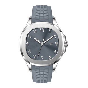 Popular PLADEN watch classic grenade silicone tape waterproof quartz watch square business men's watch wholesale