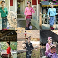 傣族舞服装艺考成人跳舞形体新款亚泰国写真西双版纳礼服租赁