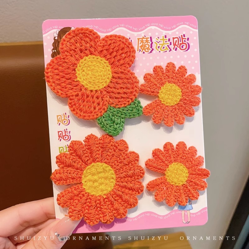 El pelo roto de las niñas artefacto de dibujos animados Velcro bebé de las niñas Linda horquilla sin costuras no duele el pelo flequillo accesorios para el cabello pegajoso