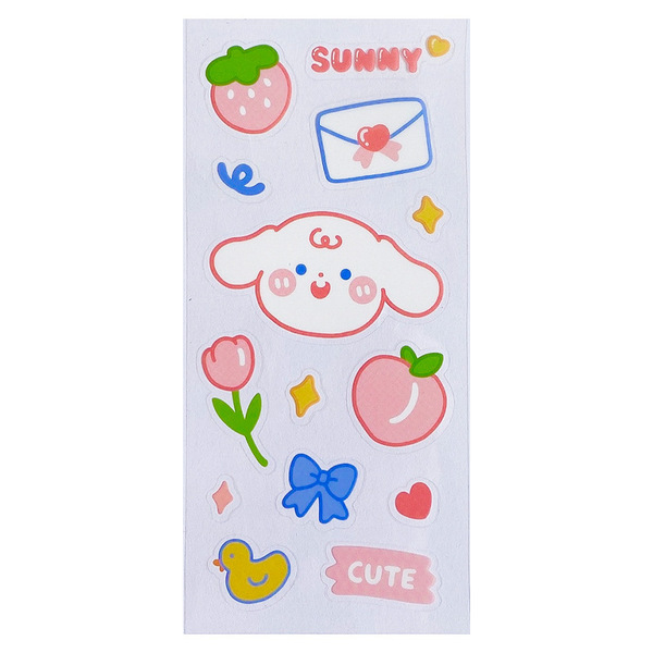Genuine cartoon transparent sticker PVC