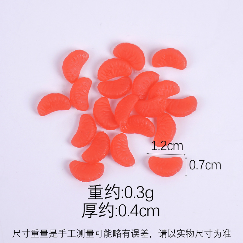 模擬フルーツオレンジ花びらとグレープフルーツ花びらモデル diy 手作りクリーム接着剤粘土アクセサリーミニチュア食品おもちゃオレンジ|undefined