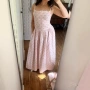 法式碎花修身夏季连衣裙