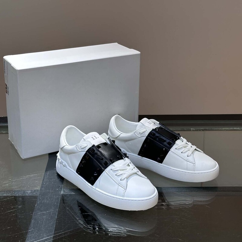 VT Warren rivet shoes, genuine leather, breathable, couple's white sneakers, exclusively for cross-border foreign trade, height-increasing trendy sports sneakers VT Warren rivet shoes, genuine leather, breathable, couple's white sneakers, exclusively for cross-border foreign trade, height-increasing trendy sports sneakers