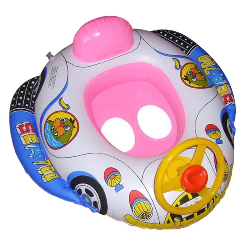 Thickened children's steering wheel 110 car horn boat baby water swimming ring inflatable swimming seat ring seat boat