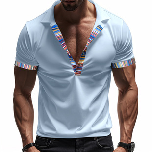 �羳���R�d��Ʒ��ʽ�ļ���ʿ�������e͸�Ⲩ���ׁ�ײɫPOLO������