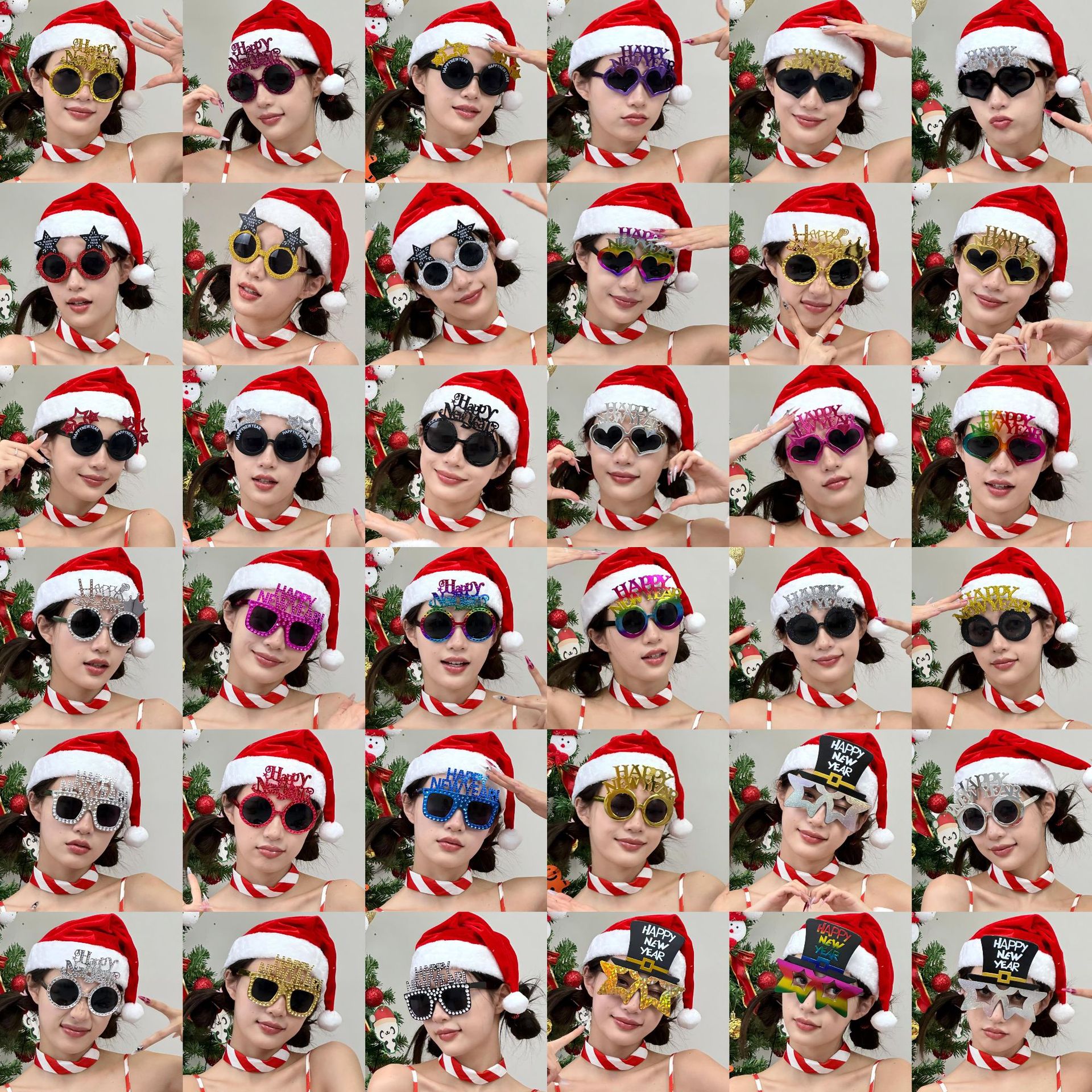 Gafas de Fiesta de Año Nuevo ABS Decorativas para Celebraciones y Fotos